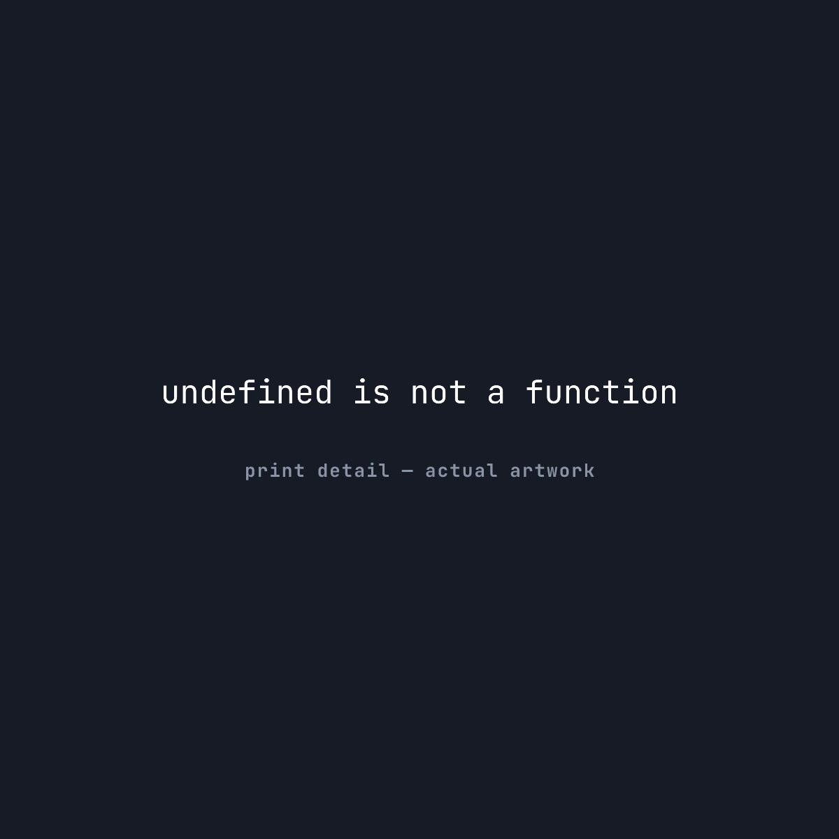 undefined is not a function — Tee